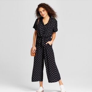 Universal Thread Black and White Patterned Jumpsuit